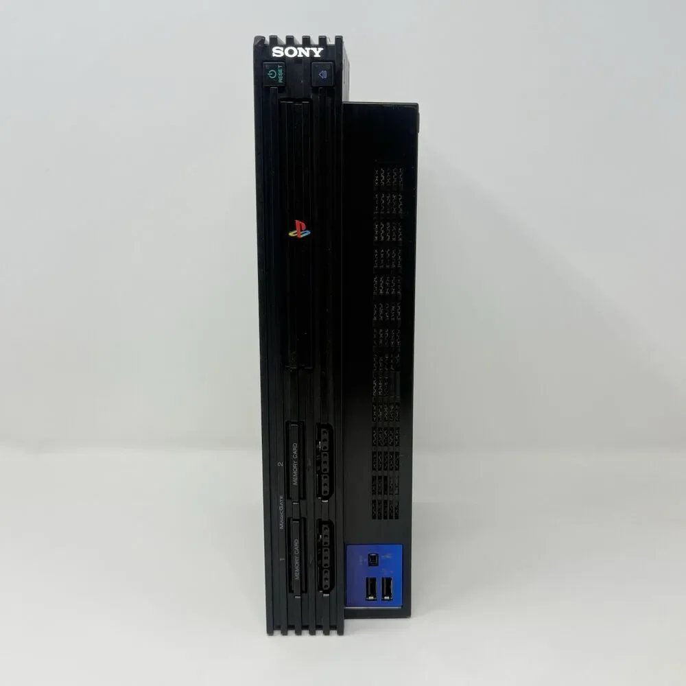 Sony PlayStation 2 PS2 Black Console SCPH-39001 Controller Cords Tested